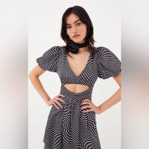 For Love and Lemons Anya Puff Sleeve Mini Dress